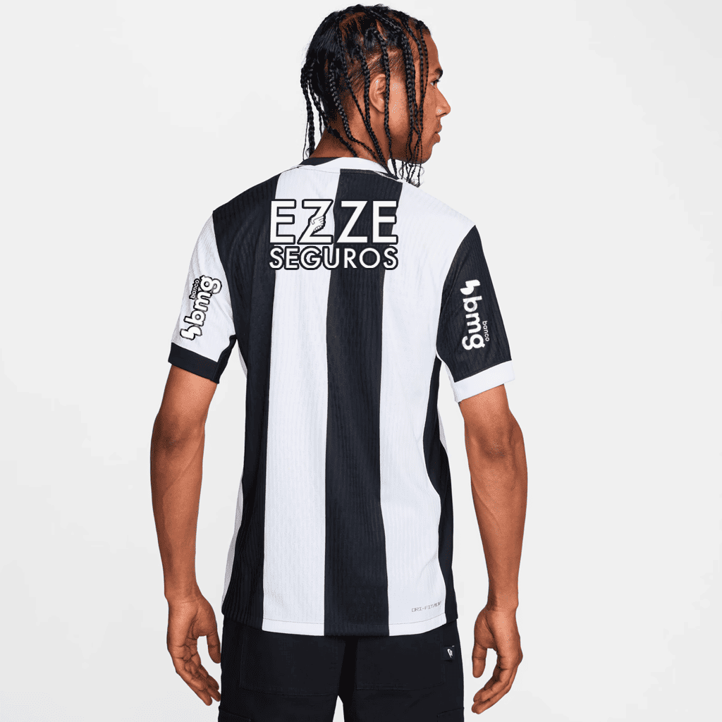 Camisa Nike Corinthians 2024/25 III Jogador Com Patrocínios, detalhe do escudo