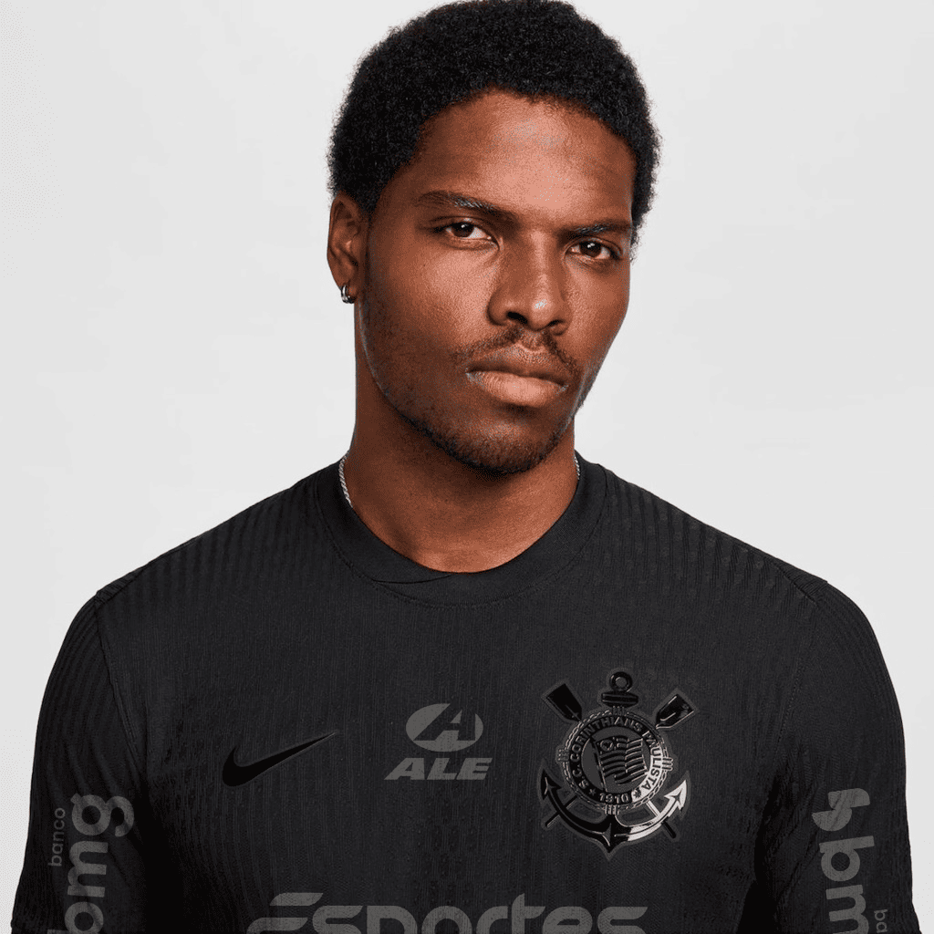 Camisa Nike Corinthians 2024/25 II Jogador Com Patrocínios, vista de frente
