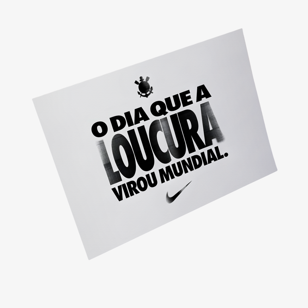 Kit Posters Corinthians - "O Dia que a Loucura Virou Mundial" + 4 Adesivos Exclusivos na TSN Sports