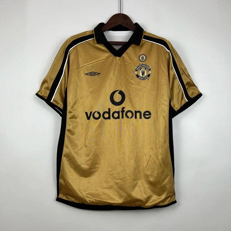 Camisa Masculina Retro Manchester United 100 anos Dupla Face 2002 - Torcedor