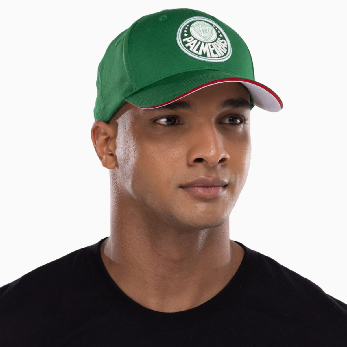 Boné Palmeiras Aba Curva Supercap – Adulto, detalhe da gola