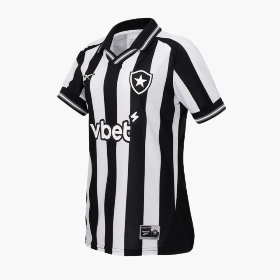Camisa Feminina Reebok Botafogo 2025/26 I, vista de frente