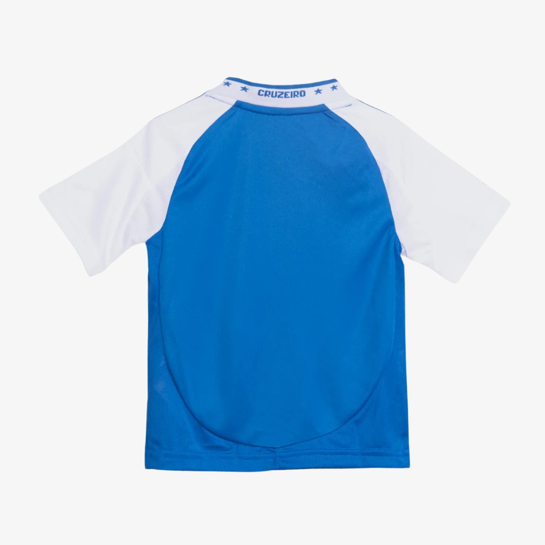 Conjunto Infantil Adidas Cruzeiro 2025/26 I, detalhe do escudo