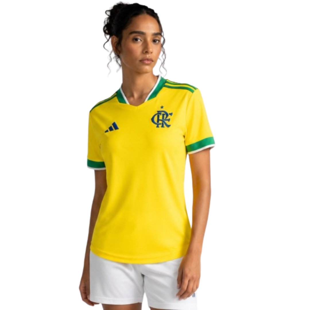 Camisa Flamengo - Brasil 26/27 Amarela — imagem 3