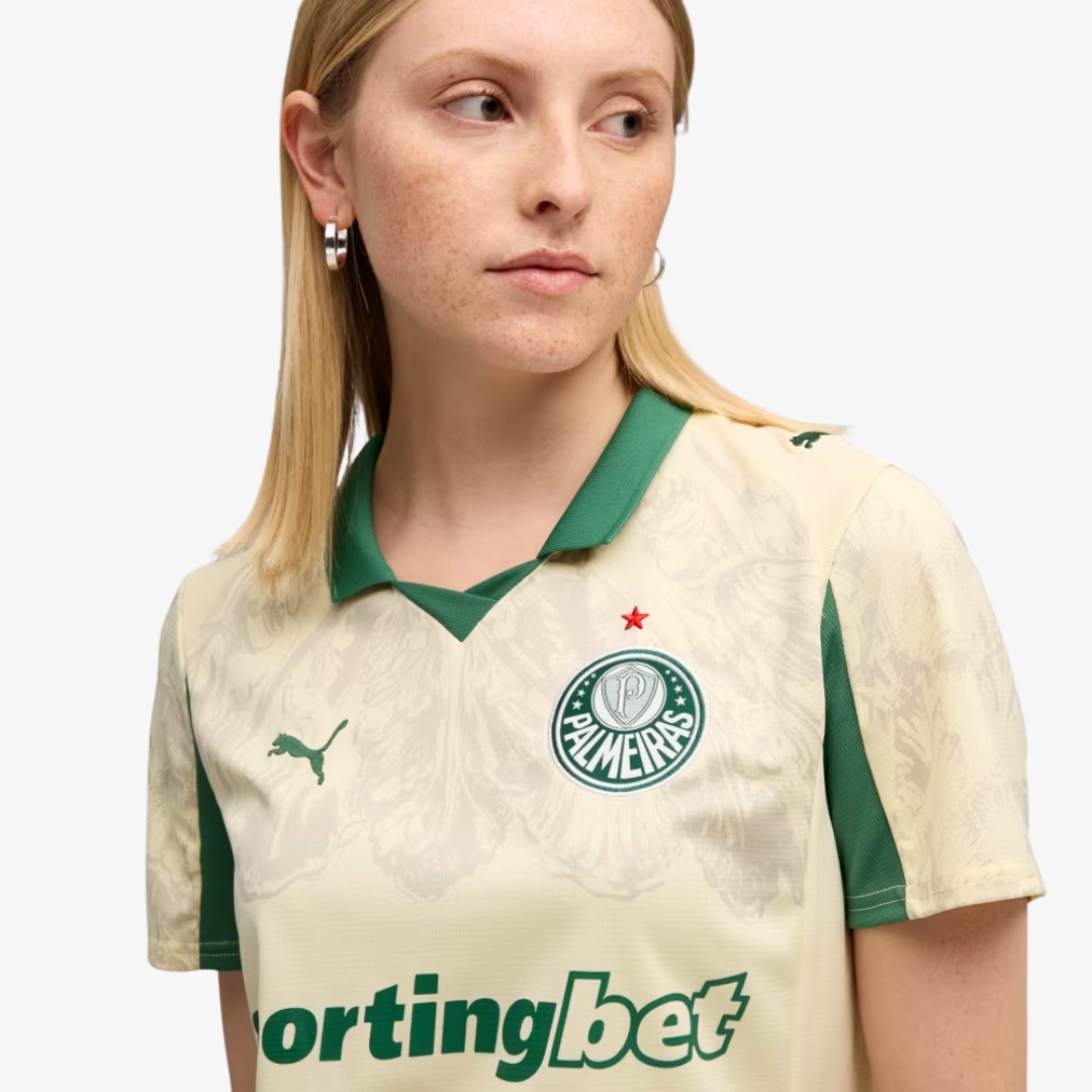 Camisa Feminina Puma Palmeiras x KidSuper 2025/26, vista de frente