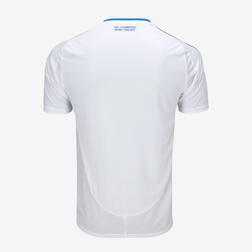 Camisa Adidas Cruzeiro 2025/26 II, detalhe da gola