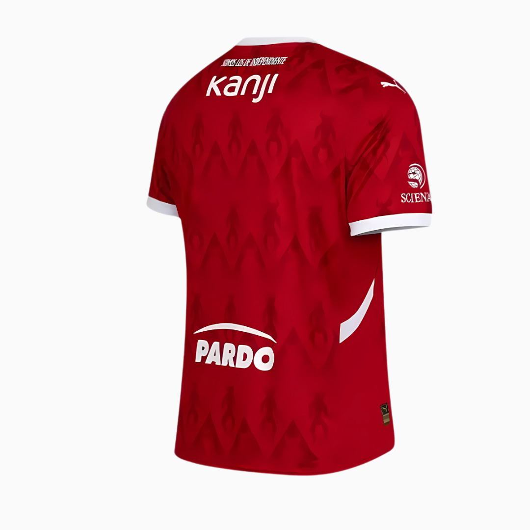 Camisa I Independiente 2025 Puma Versão Torcedor, vista de costas