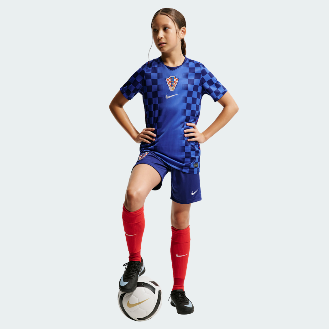 Camisa Infantil Croácia 2026/27 II, detalhe do tecido