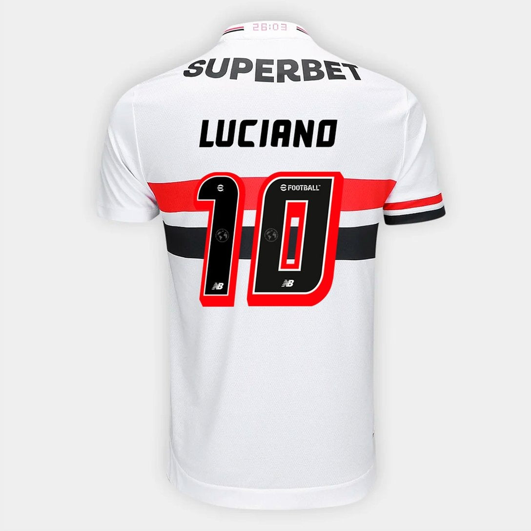 Camisa São Paulo 2025/26 I LUCIANO N° 10 na TSN Sports