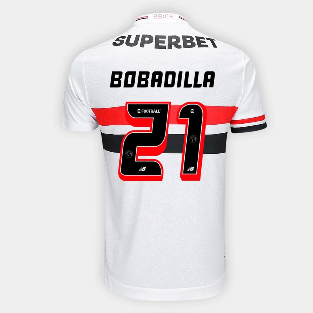Camisa New Balance São Paulo 2025/26 I Bobadilla N° 21 na TSN Sports