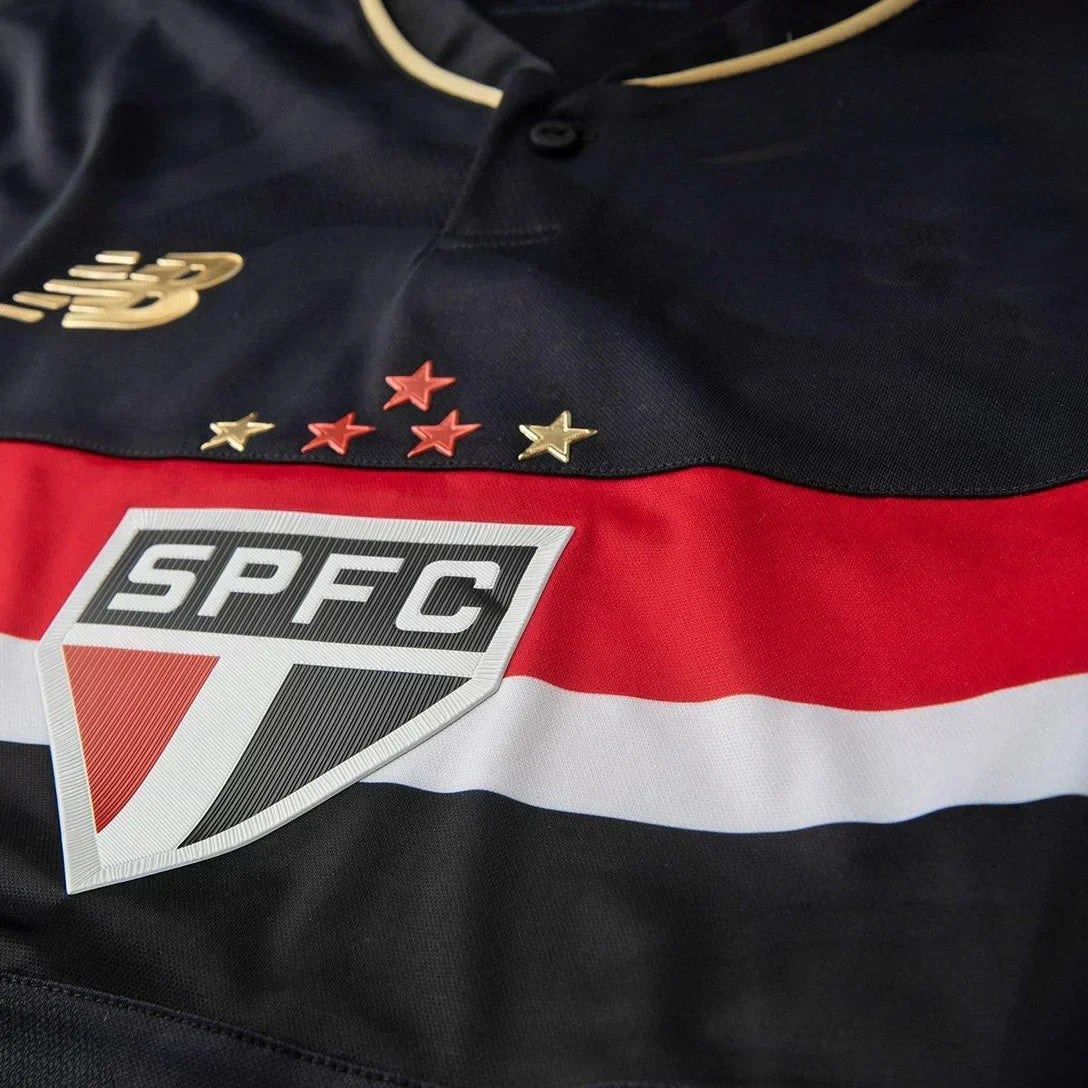 Camisa Feminina New Balance São Paulo 2025/26 III, vista de costas