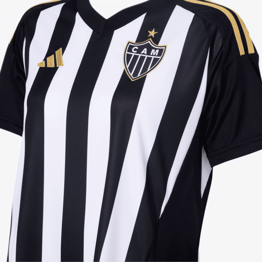 Camisa Feminina Adidas Atlético Mineiro 2025/26 I, vista de costas
