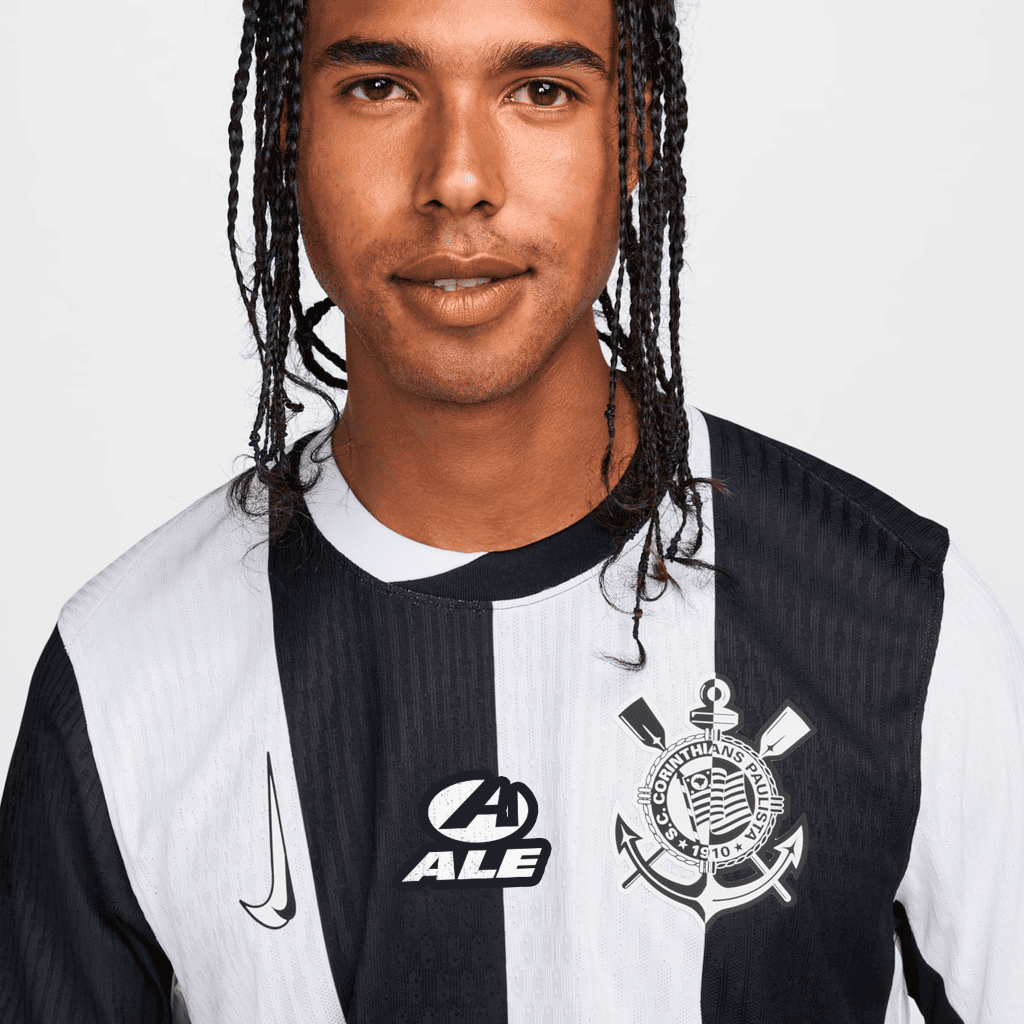 Camisa Nike Corinthians 2024/25 III Jogador Com Patrocínios, vista de costas