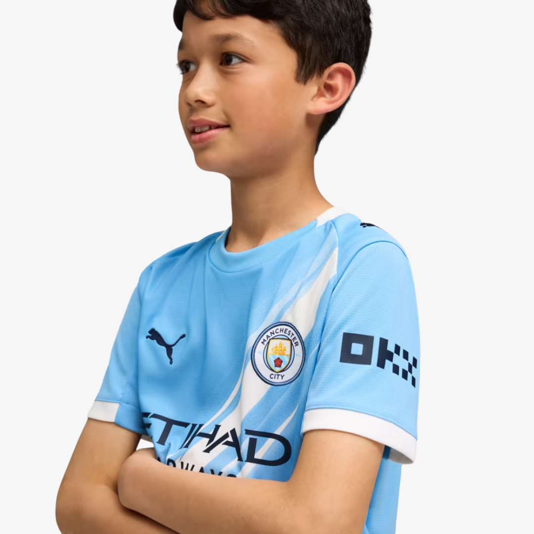 Conjunto Infantil Puma Manchester City 2025/26 I na TSN Sports