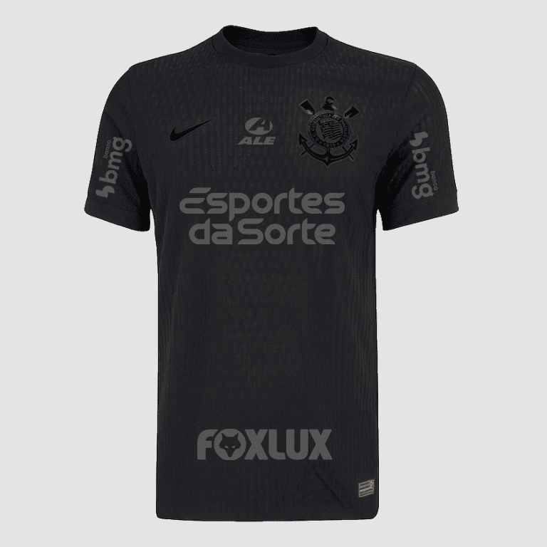 Camisa Nike Corinthians 2024/25 II Jogador Com Patrocínios, detalhe do escudo