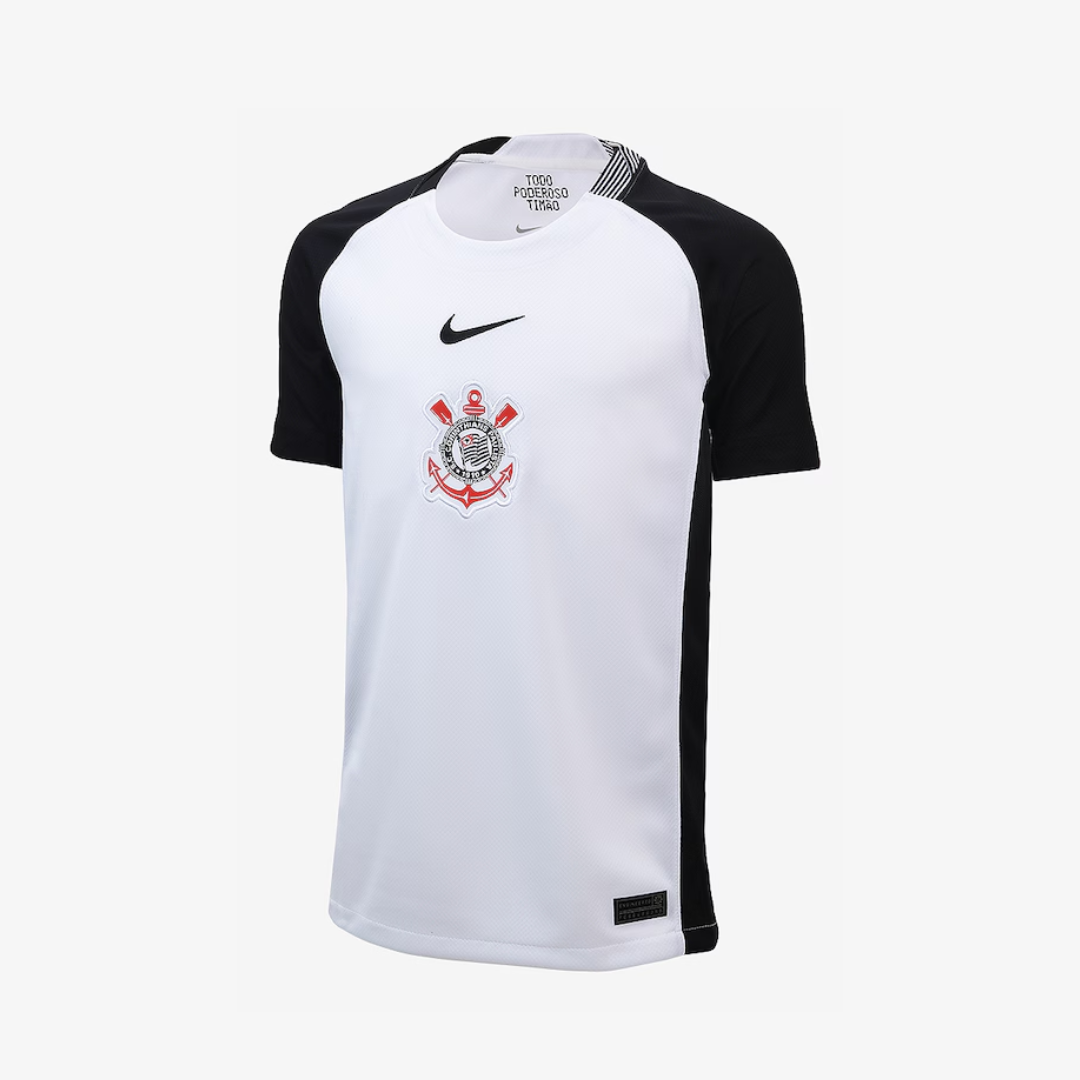 Conjunto Infantil Nike Corinthians 2025/26 I, vista de frente