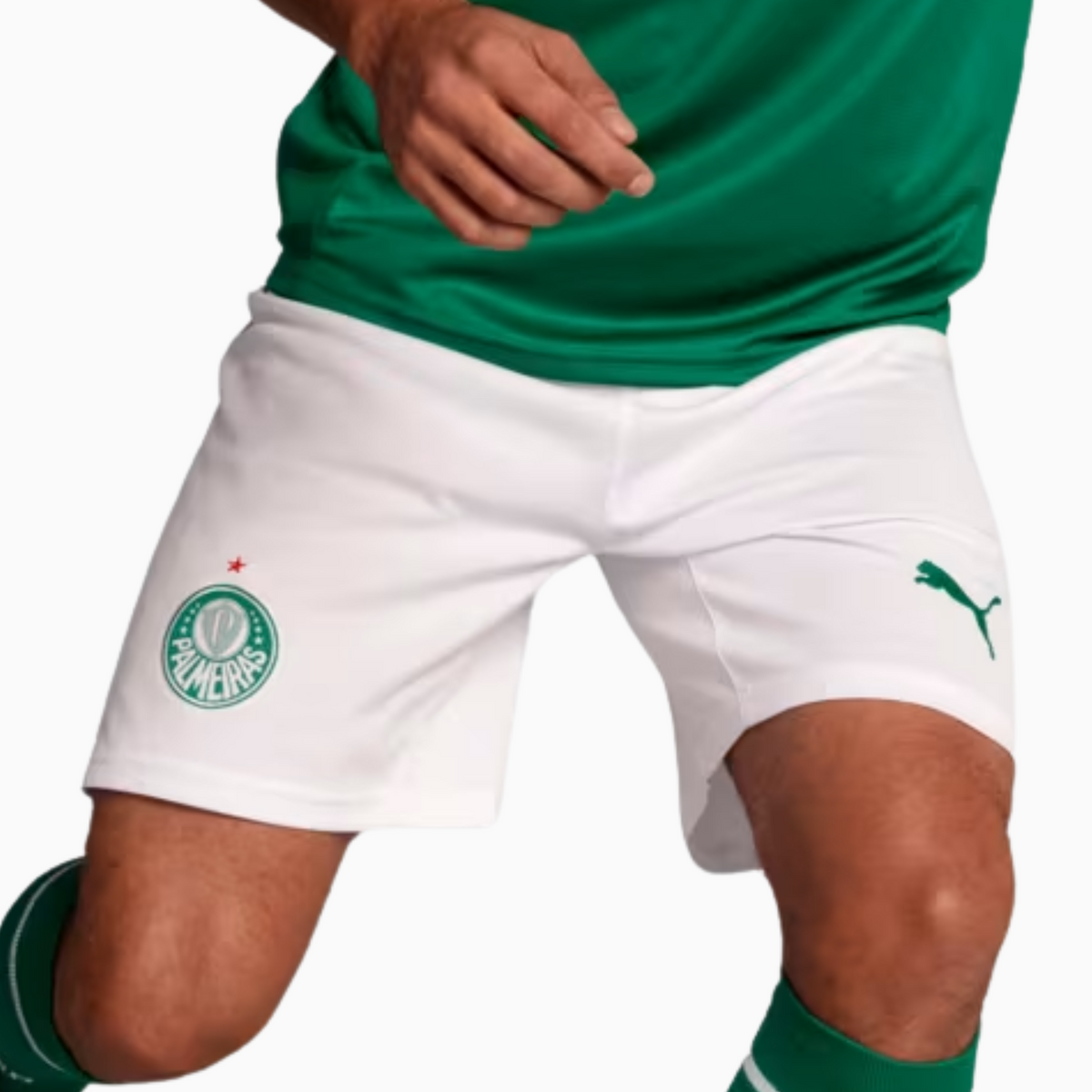 Shorts Palmeiras 2025 I – Torcedor, vista de costas