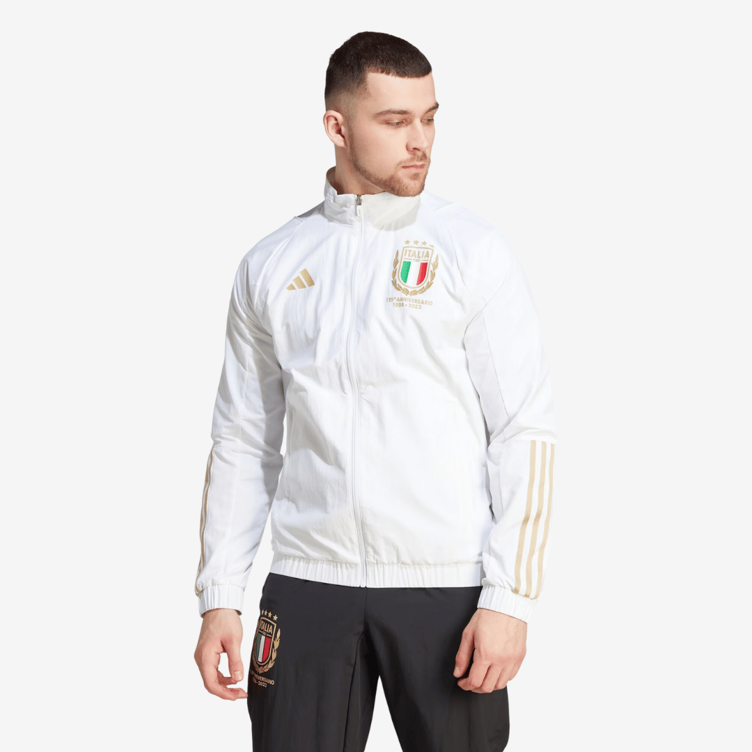Jaqueta Adidas Itália 125th Anniversary, vista de costas