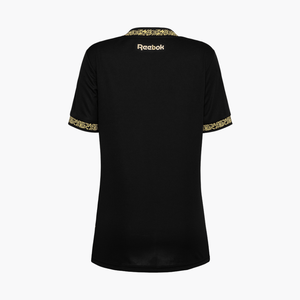 Camisa Feminina Reebok Botafogo 2024/25 II, detalhe da gola