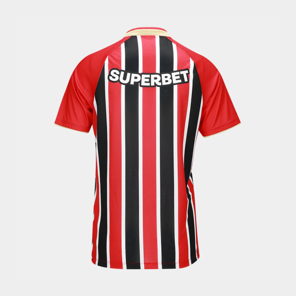 Camisa Feminina New Balance São Paulo 2025/26 II, vista de costas