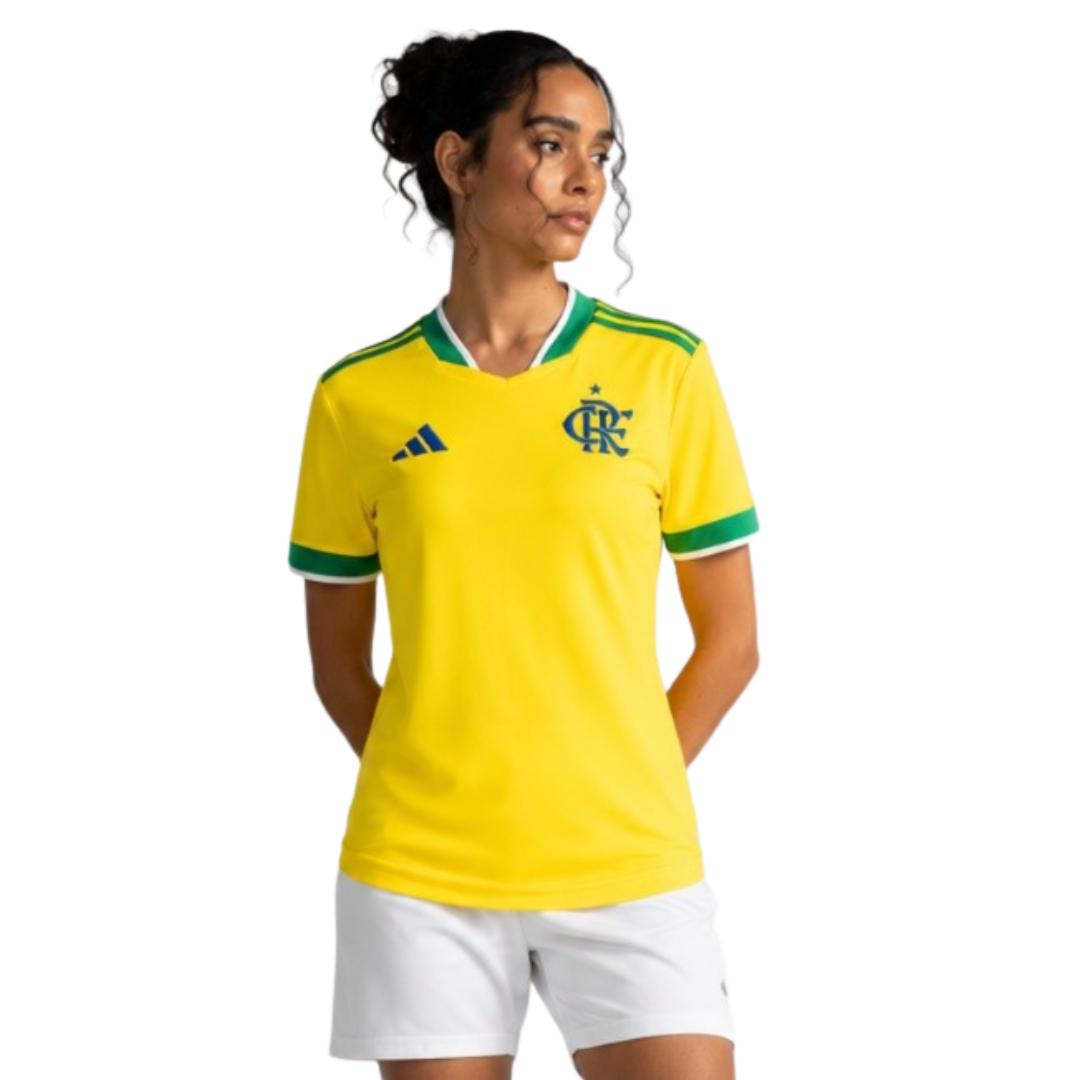 Camisa Flamengo - Brasil 26/27 Amarela — imagem 5