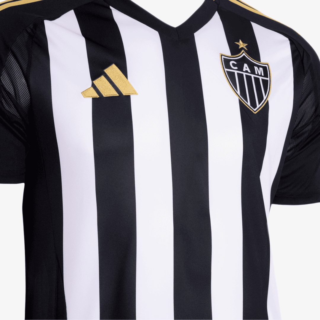 Camisa Adidas Atlético Mineiro 2025/26 I G. MENINO N° 25, vista de costas