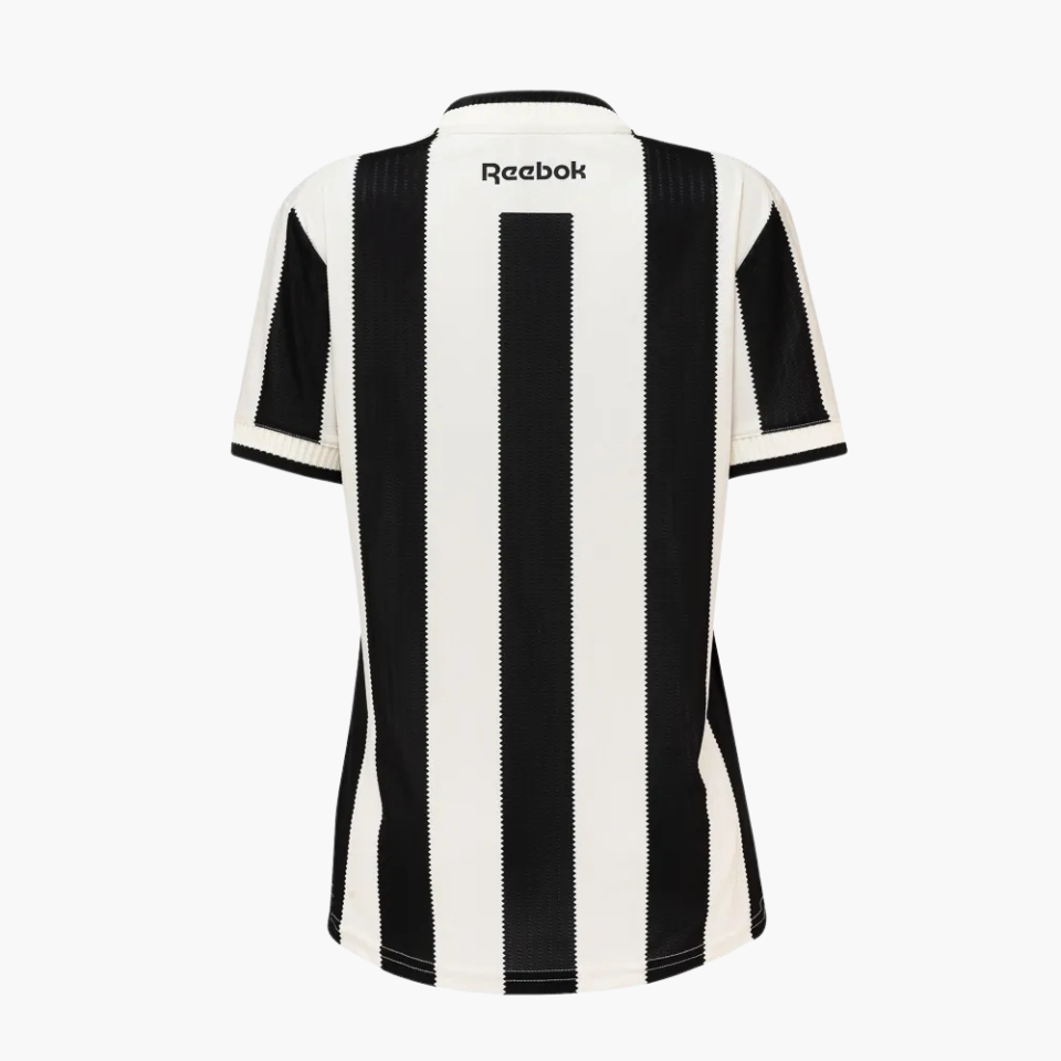 Camisa Feminina Reebok Botafogo 2024/25 I, detalhe da gola