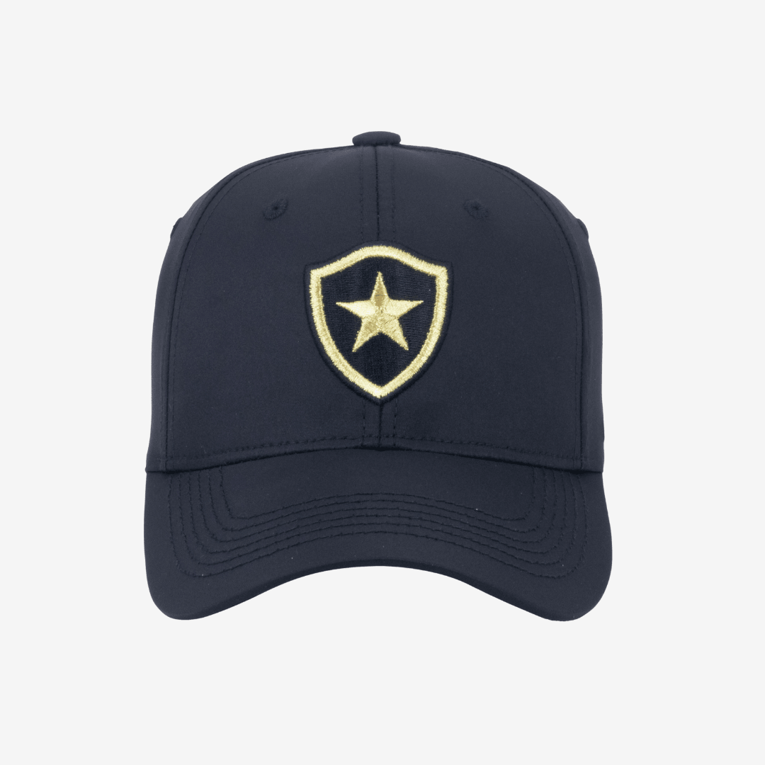 Boné Botafogo Gold Edition - Preto, vista de frente