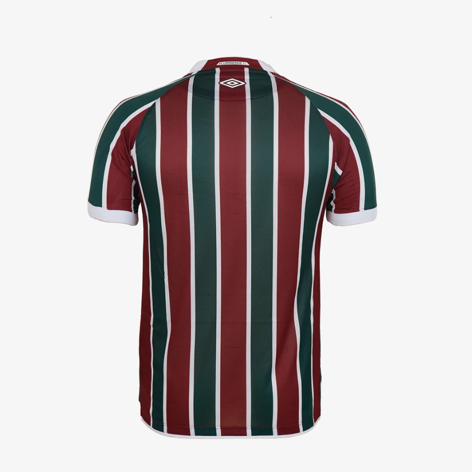 Camisa Umbro Fluminense 2025/26 I Jogador, detalhe do escudo