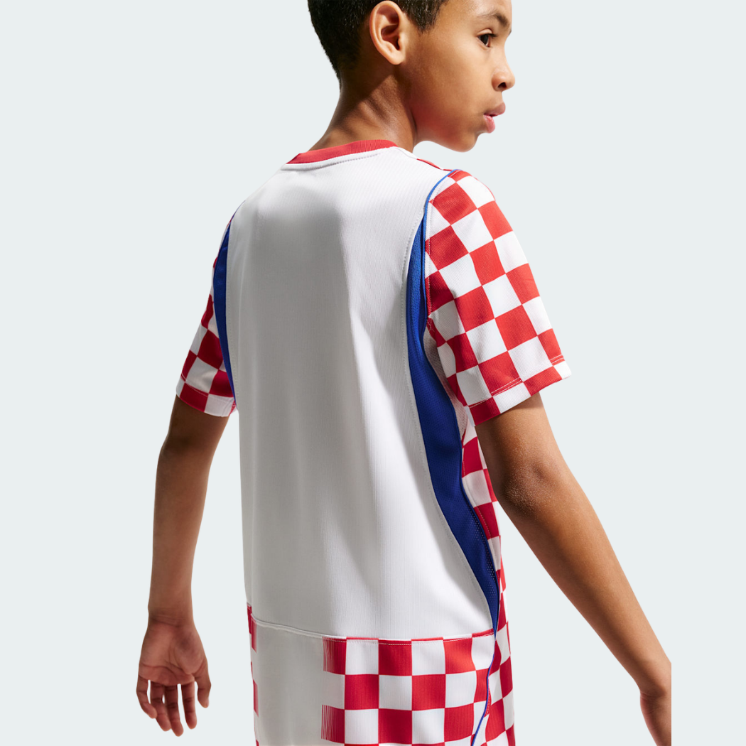 Camisa Infantil Croácia 2026/27 I, vista de frente