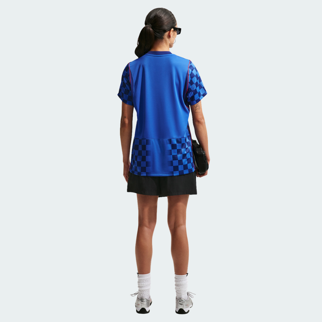 Camisa Feminina Croácia 2026/27 I, vista de costas
