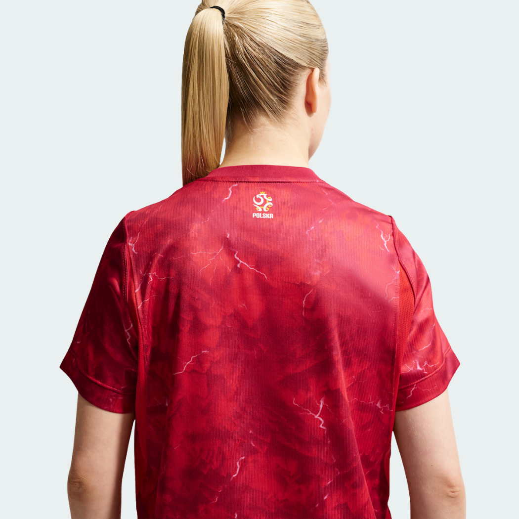 Camisa Feminina Polônia 2026/27 II, vista de frente