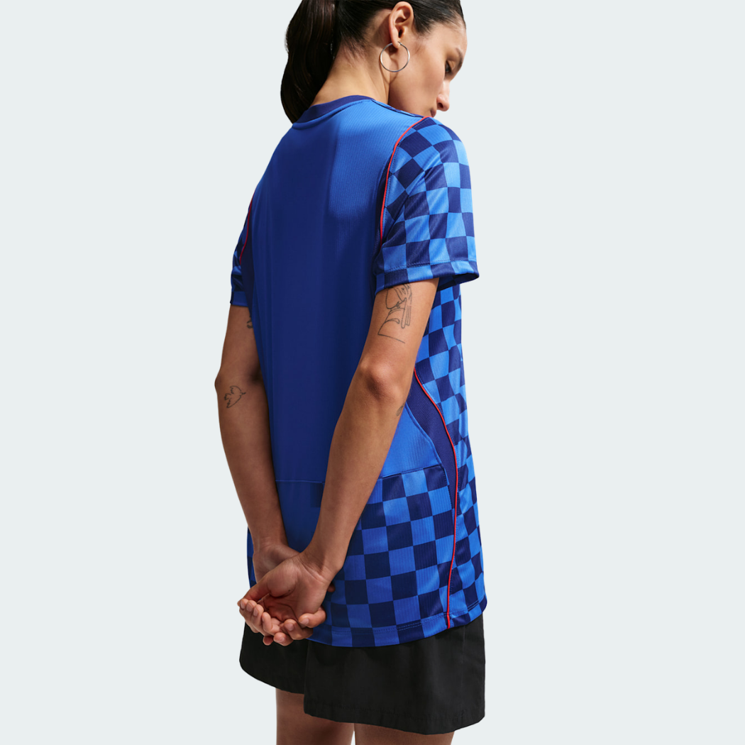 Camisa Infantil Croácia 2026/27 II, detalhe da gola