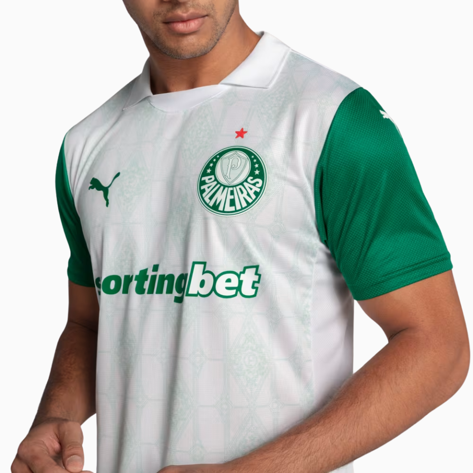 Camisa Puma Palmeiras 2025/26 II Jogador, detalhe do tecido