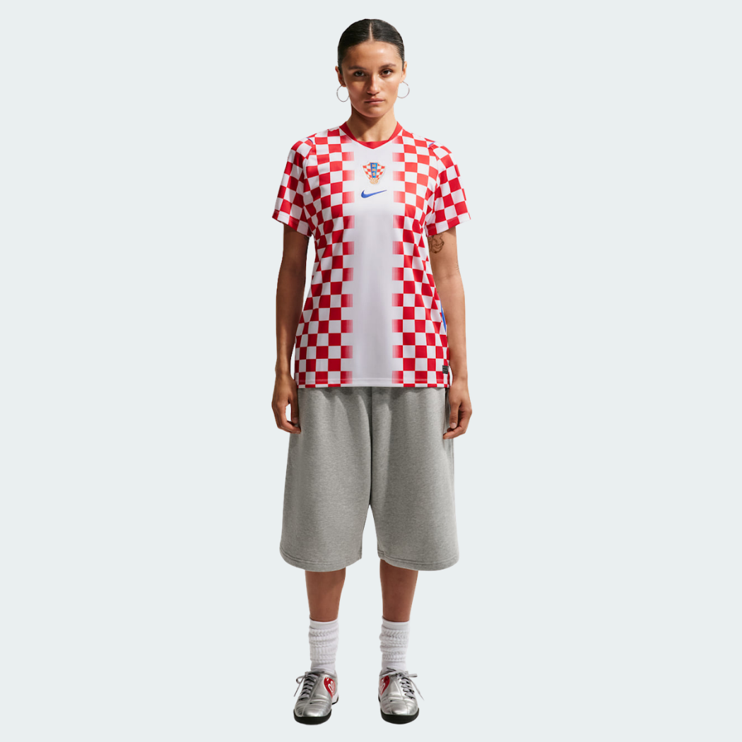 Camisa Feminina Croácia 2026/27 I, detalhe do escudo