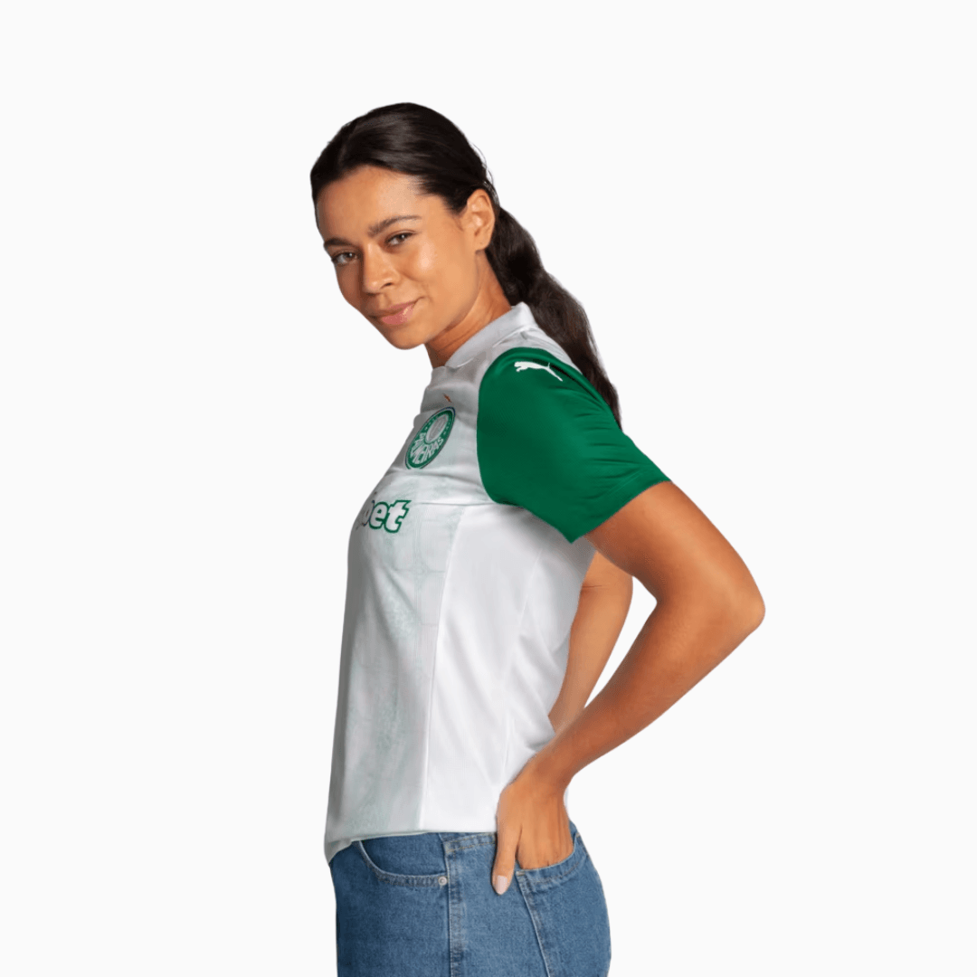 Camisa Feminina Puma Palmeiras 2025/26 II Torcedor, vista de costas