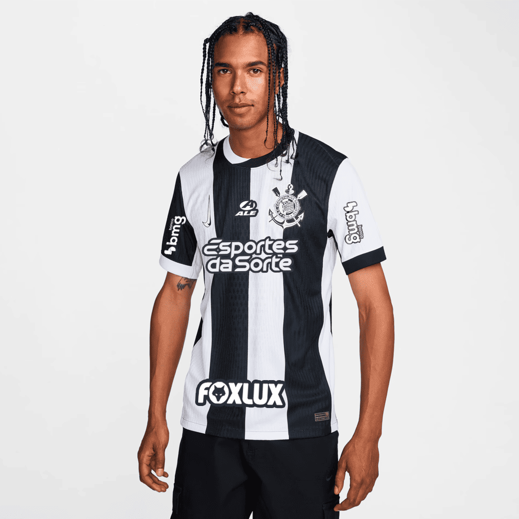 Camisa Nike Corinthians 2024/25 III Jogador Com Patrocínios, vista de frente