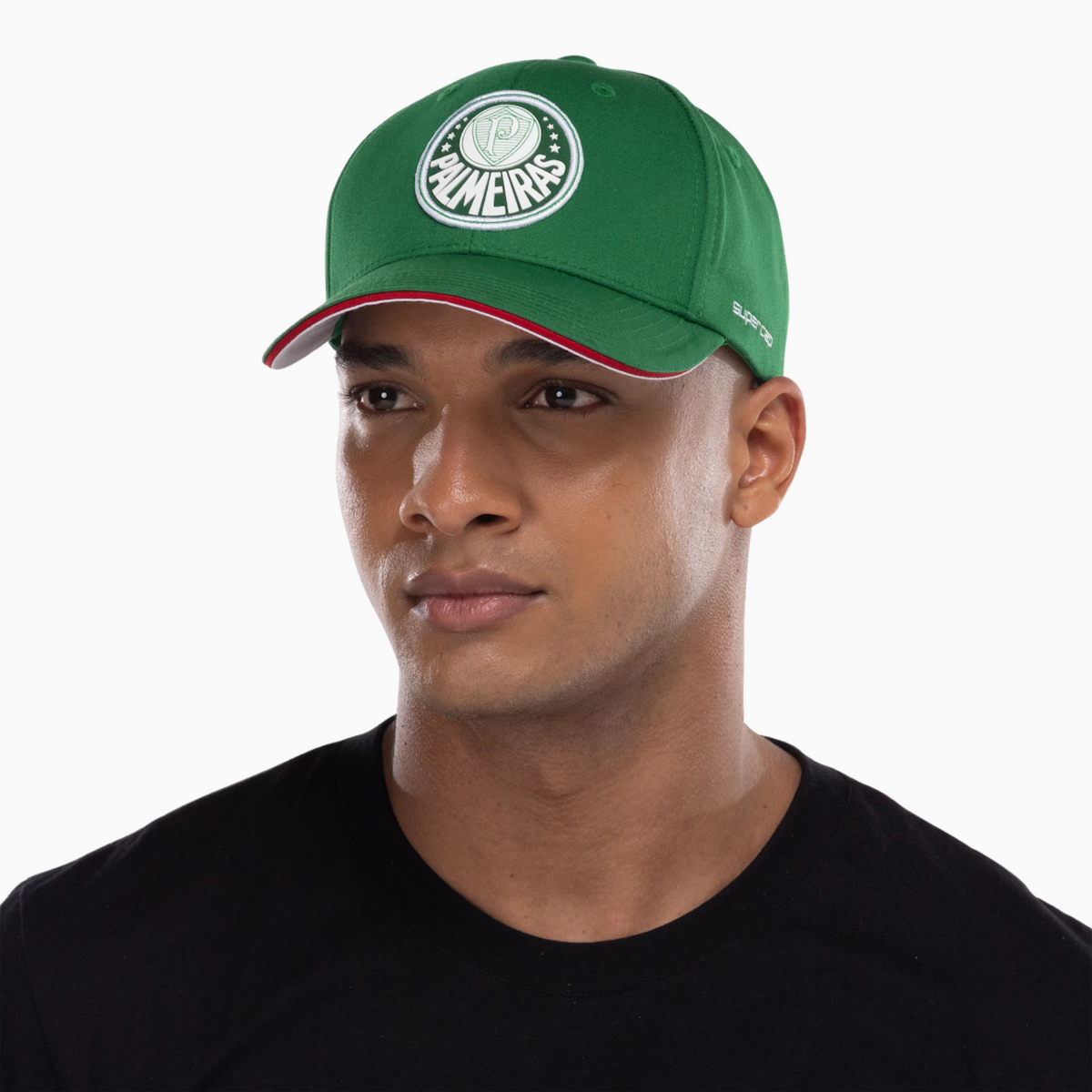 Boné Palmeiras Aba Curva Supercap – Adulto, detalhe do tecido