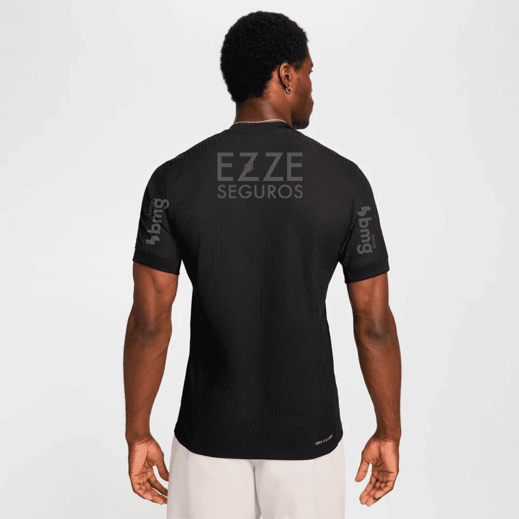 Camisa Nike Corinthians 2024/25 II Jogador Com Patrocínios, vista de costas