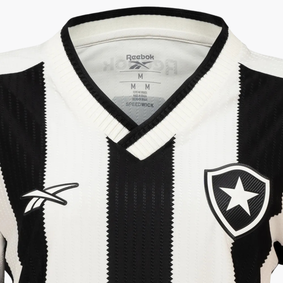 Camisa Feminina Reebok Botafogo 2024/25 I, detalhe do escudo