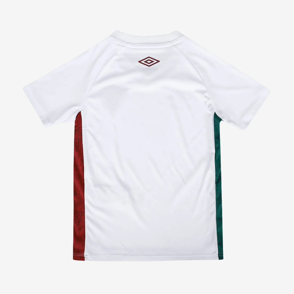 Conjunto Infantil Umbro Fluminense 2025/26 II, detalhe da gola