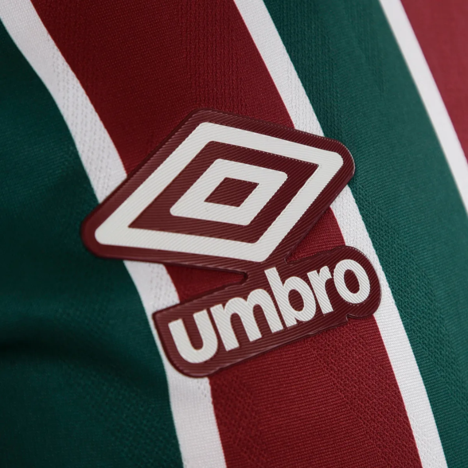 Camisa Umbro Fluminense 2025/26 I Jogador, detalhe da gola