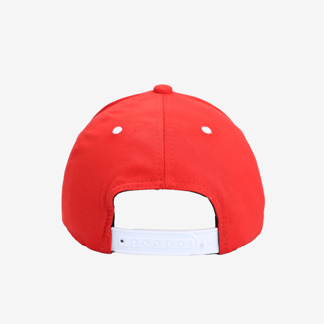 Boné Americano Internacional - Vermelho, detalhe da gola