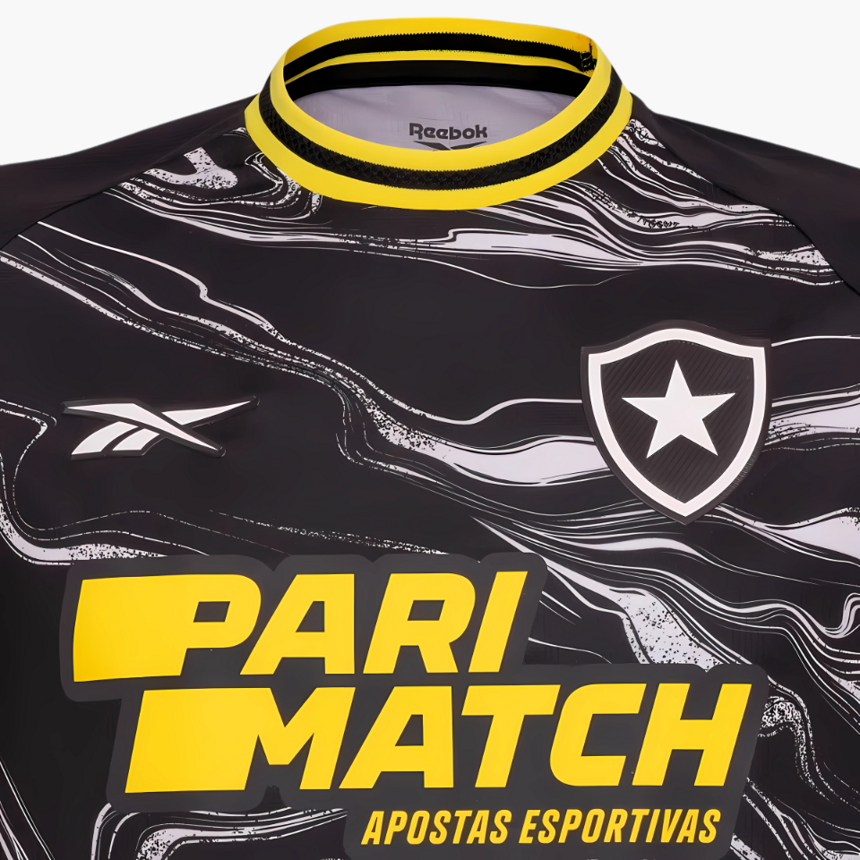 Camisa Reebok Botafogo 2024/25 IV, vista de costas