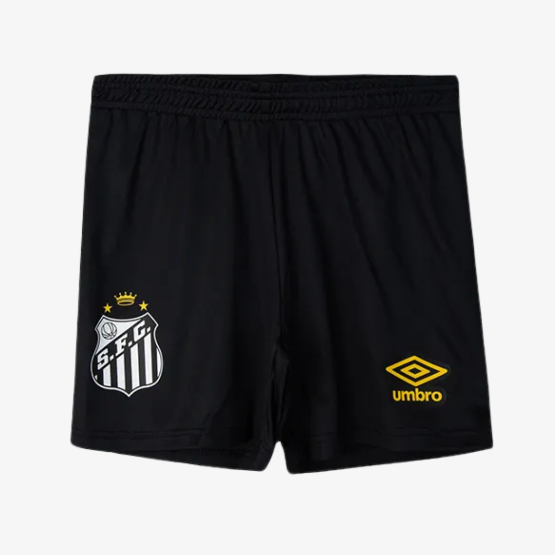 Conjunto Infantil Umbro Santos 2025/26 II, detalhe do escudo