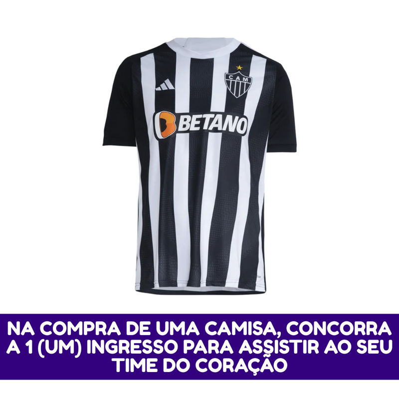 Camisa Masculina Atlético Mineiro I 2024/25 - Torcedor