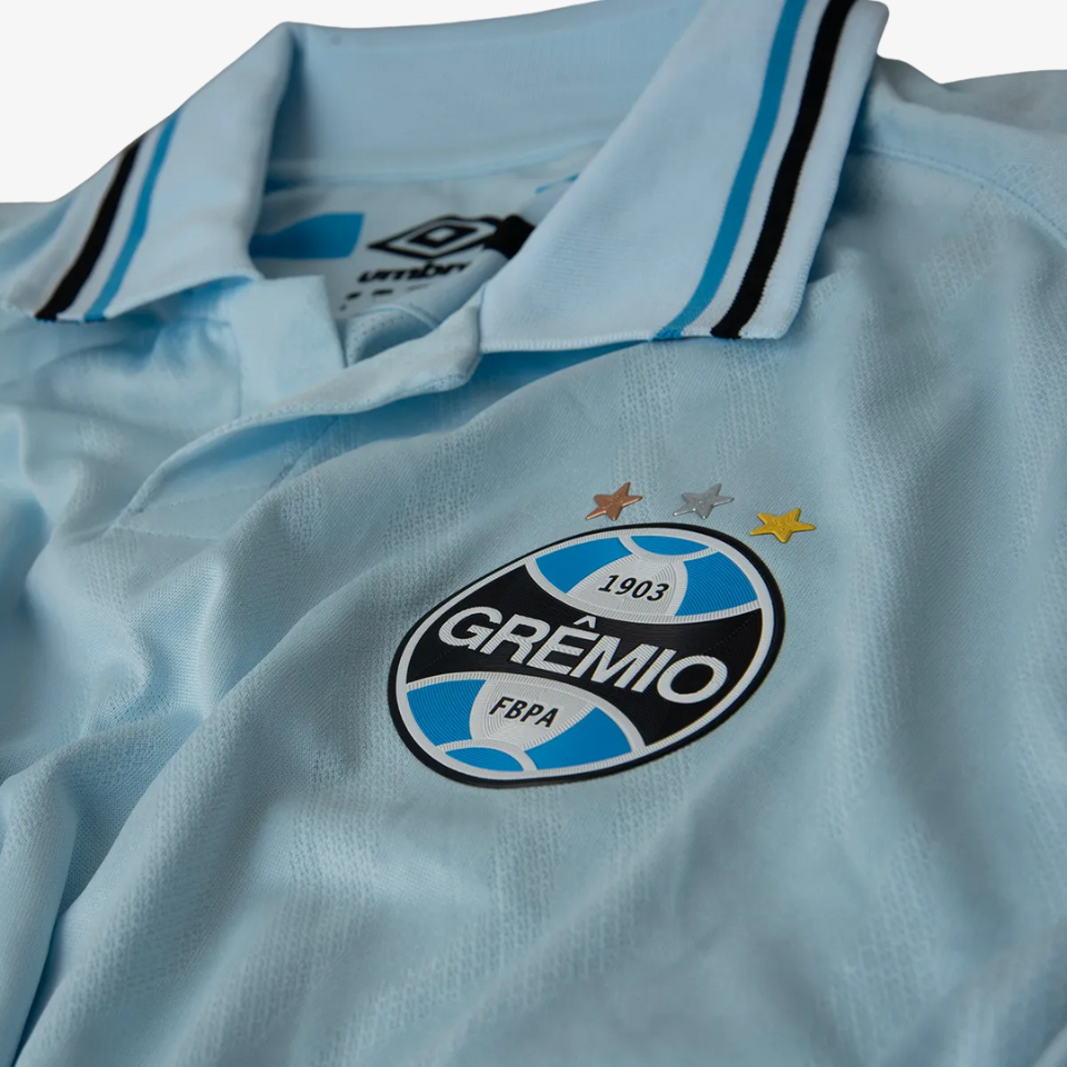 Camisa Umbro Grêmio 2025/26 II Azul Celeste Jogador na TSN Sports