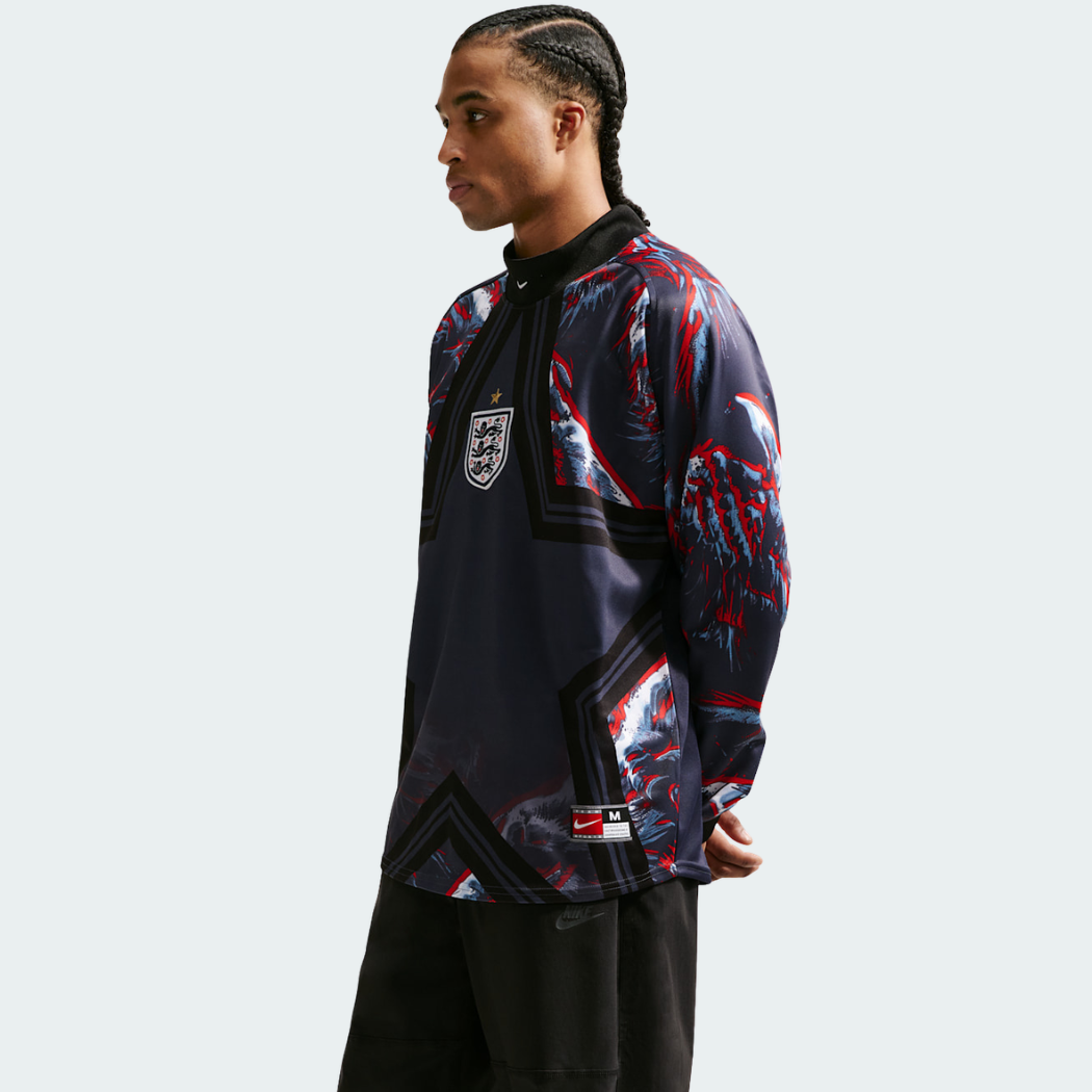 Jaqueta Goleiro Hollywood Inglaterra, detalhe da gola