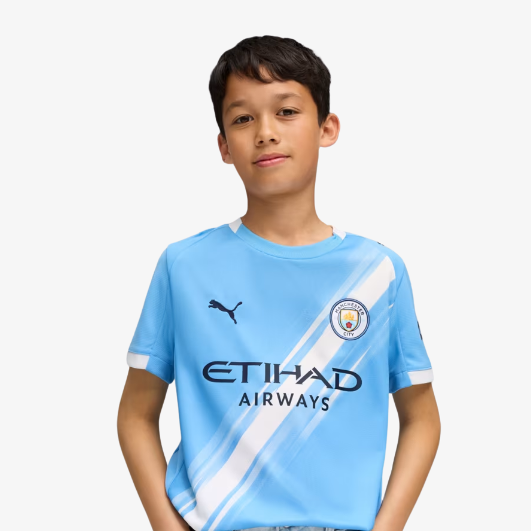 Conjunto Infantil Puma Manchester City 2025/26 I na TSN Sports