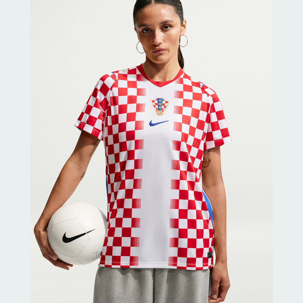 Camisa Feminina Croácia 2026/27 I, vista de frente